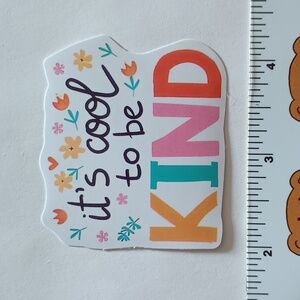 10/$10 Inspirational Positivity Be Kind Peace Love Encourage Flower Sticker